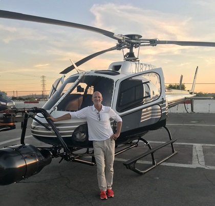 Fred North takes a break between scenes while shooting <em>F9</em> in Los Angeles, the newest installment in The Fast and the Furious series launched in 2001 that is slated for release in May. Photo courtesy of Fred North.