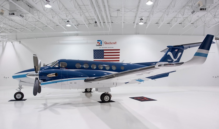 A new Textron Beechcraft King Air 350CER joins the National Oceanic and Atmospheric Administration aircraft fleet based at Lakeland Linder International Airport in Lakeland, Florida. Photo courtesy of Textron Aviation.