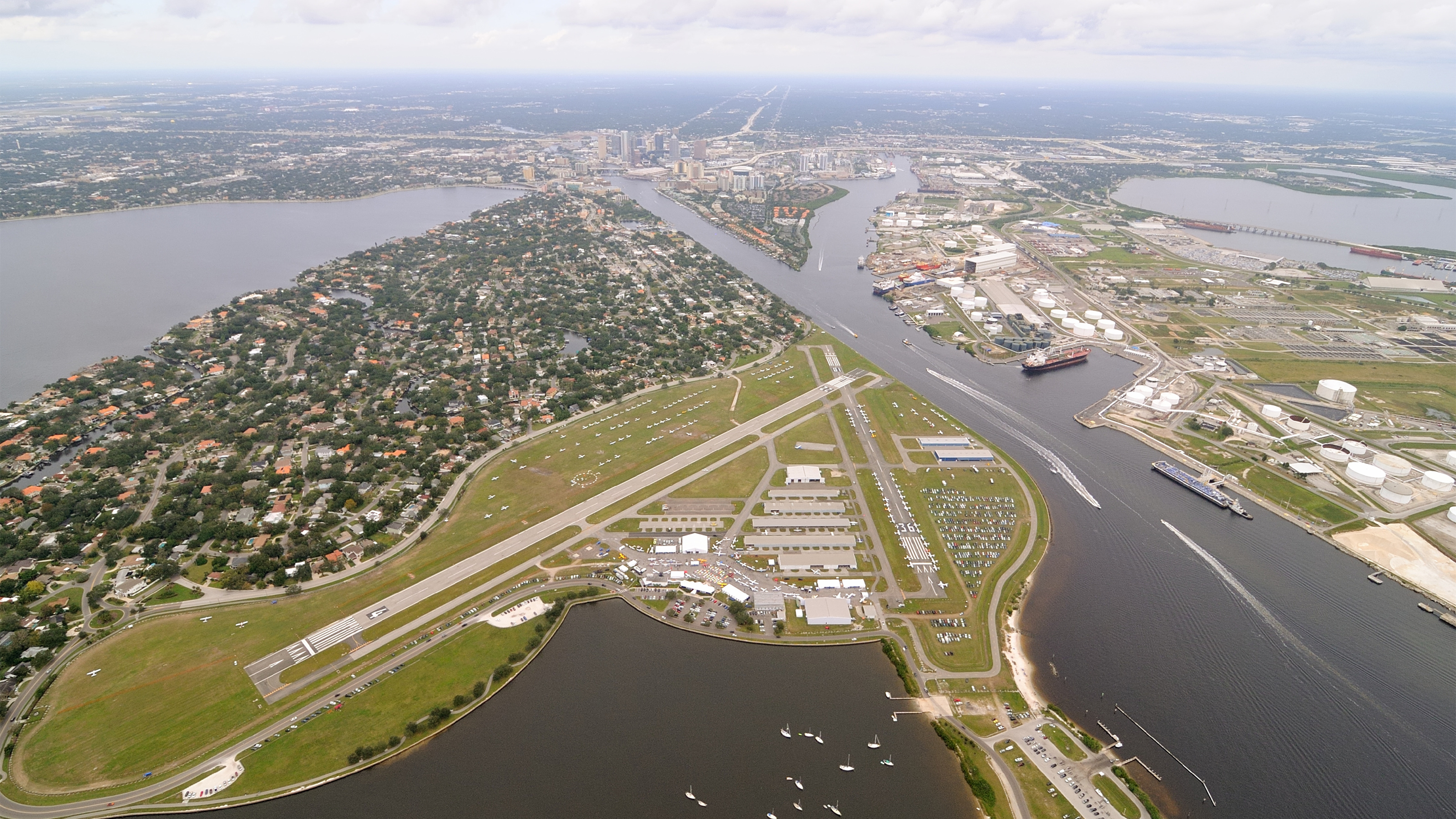 Peter O. Knight Airport is one of 17 airports affected by temporary flight restrictions and special procedures related to the upcoming Super Bowl. Photo by Mike Collins.