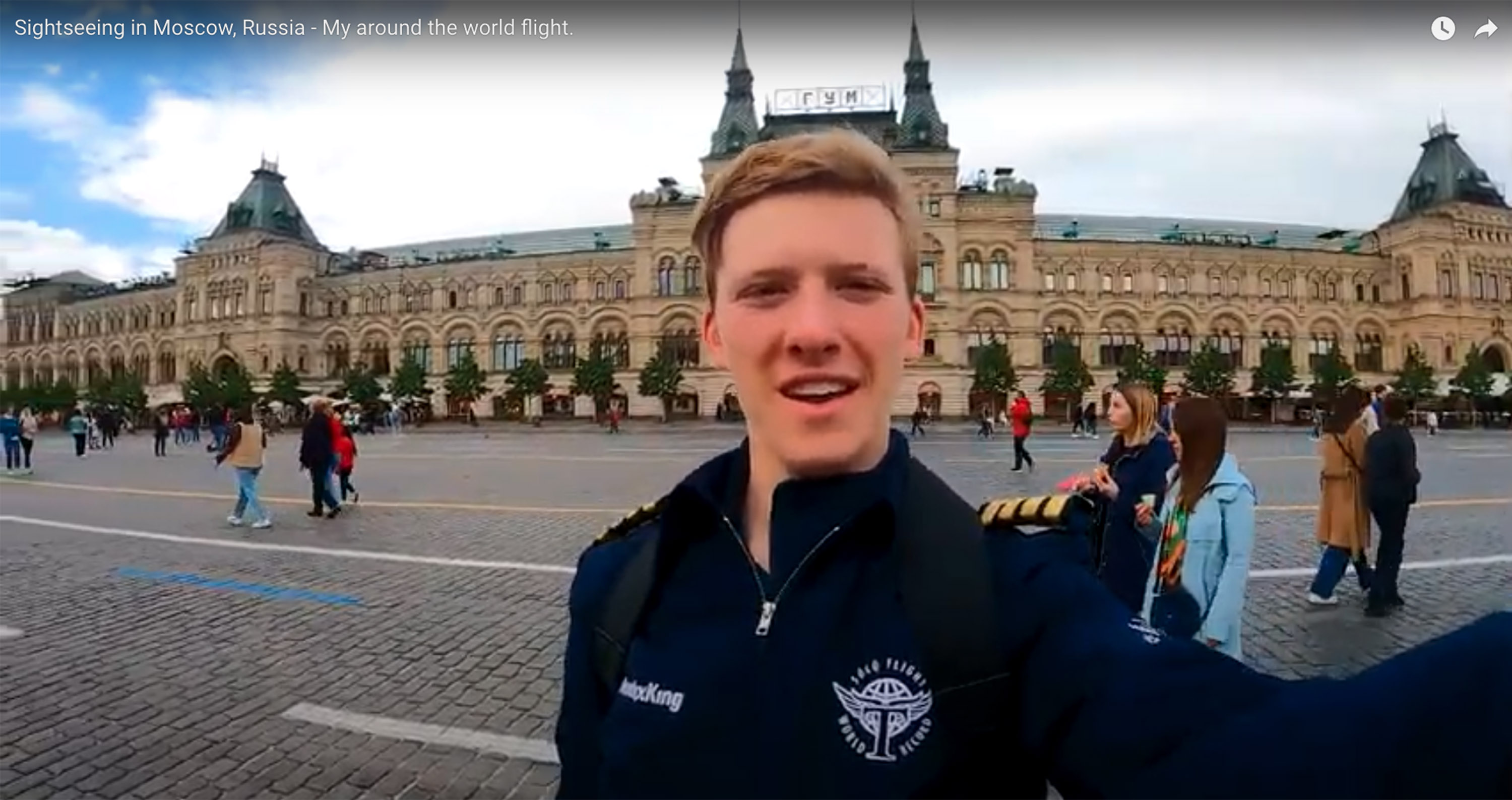 Travis Ludlow documents a visit to Red Square in Moscow during a global circumnavigation. Image courtesy of Travis Ludlow.
