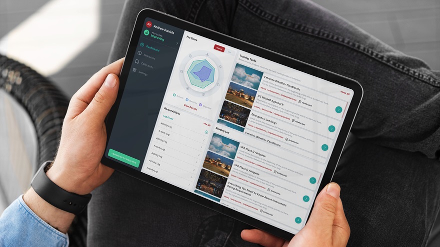 Redbird announced a new subscription app, Redbird Pro, which allows pilots to customize their training and proficiency routine. Photo courtesy of Redbird.