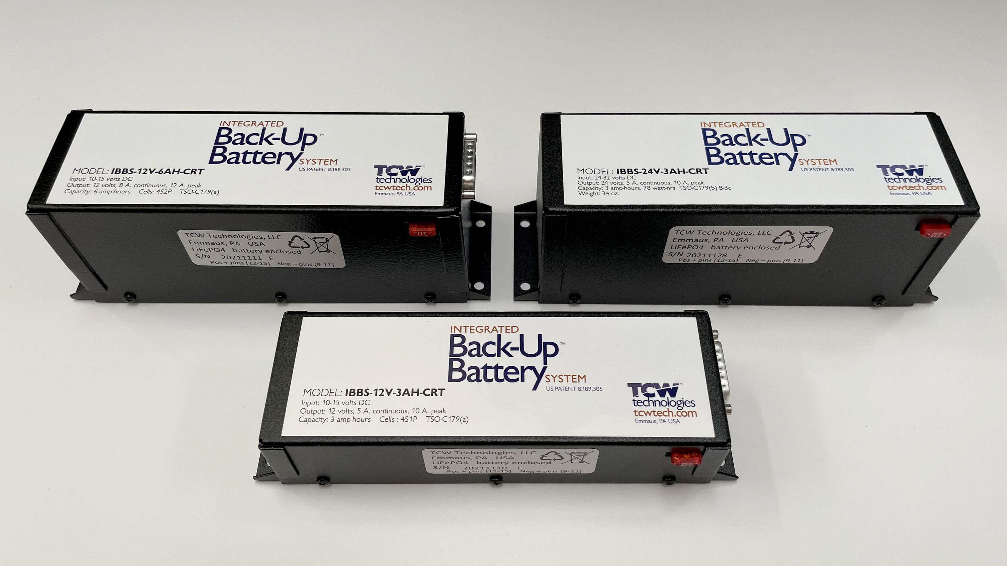 TCW backup batteries approved by FAA AOPA