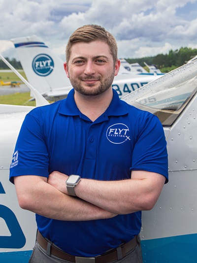 Alex Hamlin of Flyt Aviation at Atlanta Regional Airport Falcon Field. Photo courtesy of Flyt Aviation. 