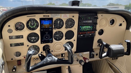 Robert Glidewell upgrades the instrument panels of Cessna 172s produced in the 1970s and 1980s with Garmin avionics. Photo courtesy of Robert Glidewell.