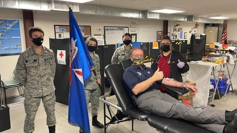 The Civil Air Patrol has risen to the top 1 percent of American Red Cross blood donation partners, the organization announced March 26. Photo courtesy of the Civil Air Patrol. 