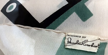 A scarf designed as part of Amelia fashion line. Photo by MeLinda Schnyder.