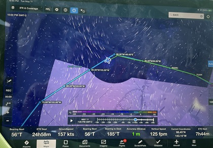 An iPad helped Adrian Eichhorn navigate across the North Pole when other systems temporarily reported erroneous magnetic information. Photo courtesy of Adrian Eichhorn.