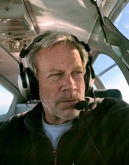 Adrian Eichhorn pilots his 1962 Beechcraft Bonanza V-tail to the North Pole. Photo courtesy of Adrian Eichhorn.