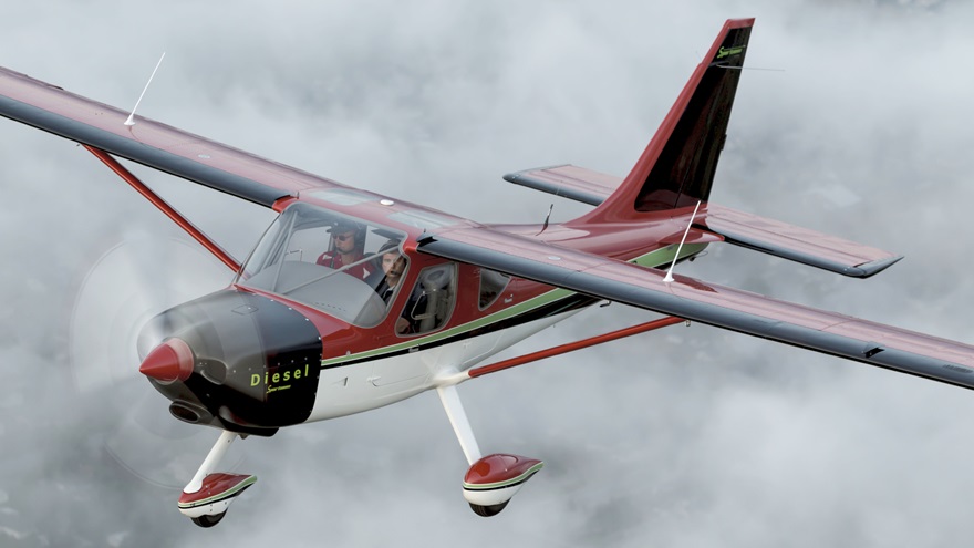 Glasair, which has indefinitely paused operations, introduced a diesel version of its Sportsman kitplane for the international market in 2014. Photo by Mike Fizer.