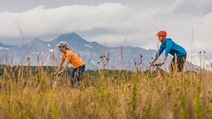 Biking is a popular summer attraction at Telluride. Photo courtesy of Visit Telluride, Tony Demin.