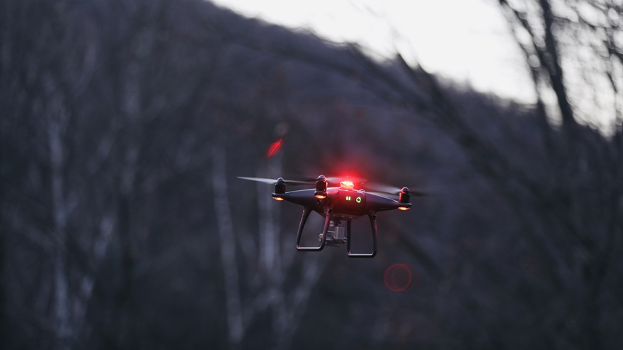 The FAA has enabled automated nighttime airspace authorizations for unmanned aircraft through the Low Altitude Authorization and Notification Capability, a service provided by various companies approved by the FAA. Photo by Jim Moore.