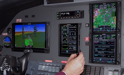 Certification for Garmin's EIS TXi installation in certain Pilatus PC-12 models is expected in the first half of 2022. Photo courtesy of Garmin International.
