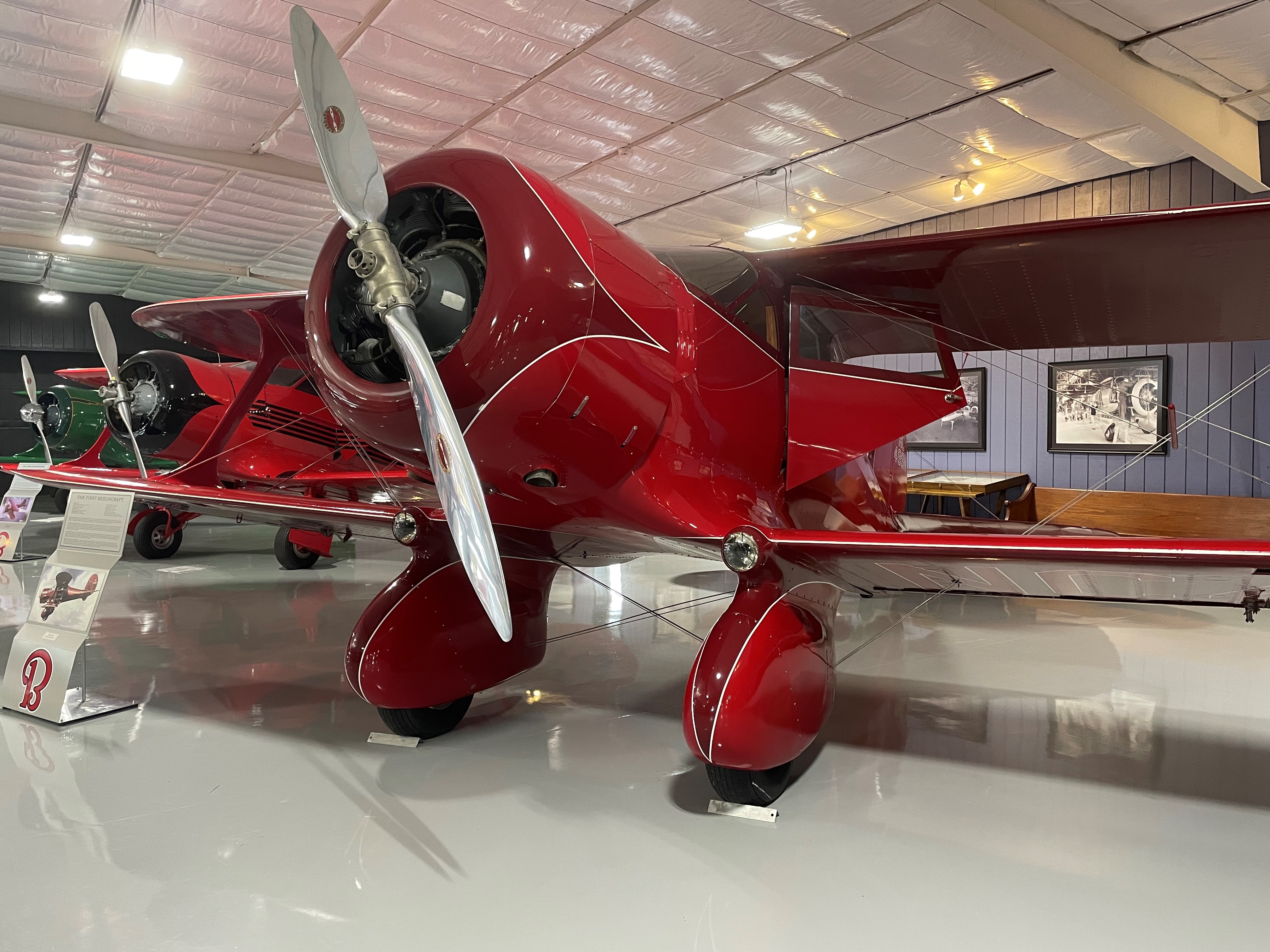 The most notable aircraft in the collection is the very first Beechcraft. Photo by Madison Murray.