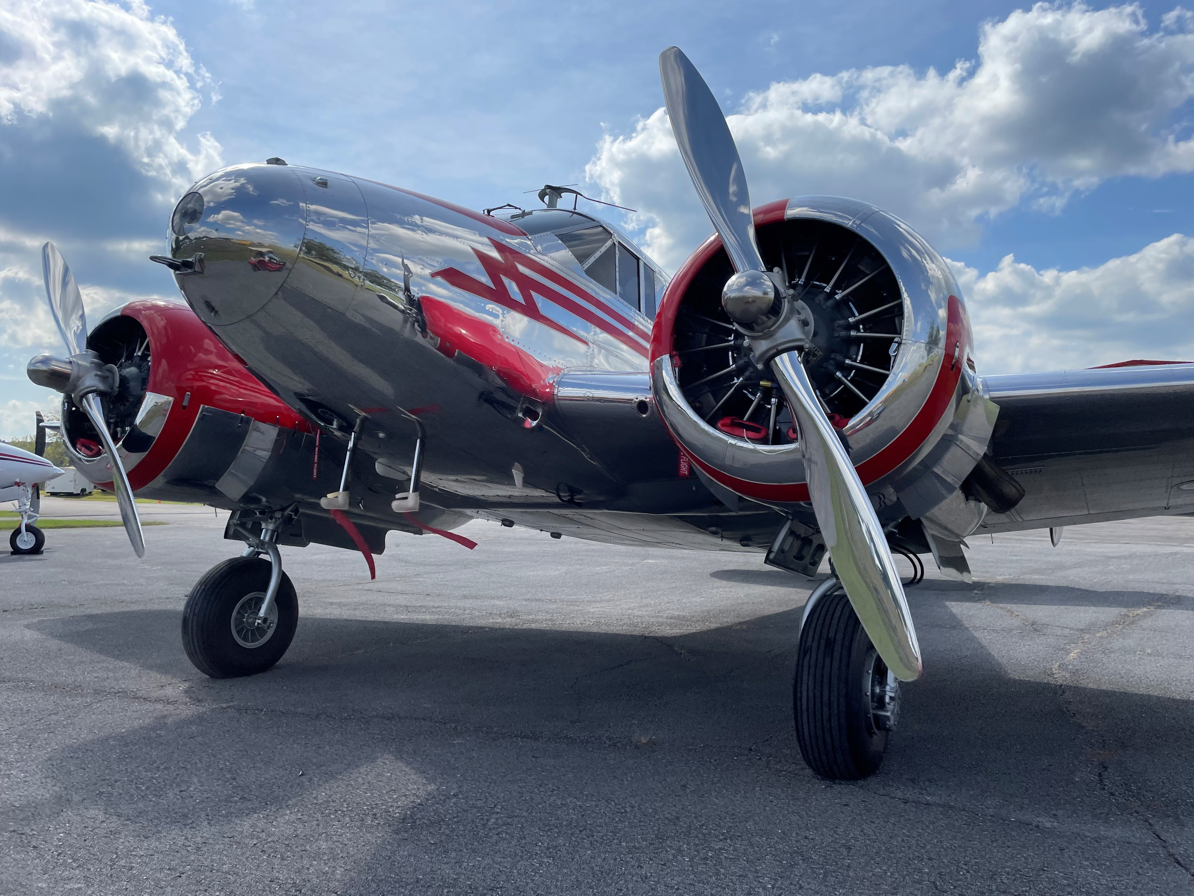  A stunning Beech 18 on the ramp at Tullahoma Regional Airport. Photo by Madison Murray.