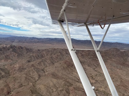 Portions of the trip proved to be desolate and unfit for an emergency landing. Photo by Jack Reynolds.