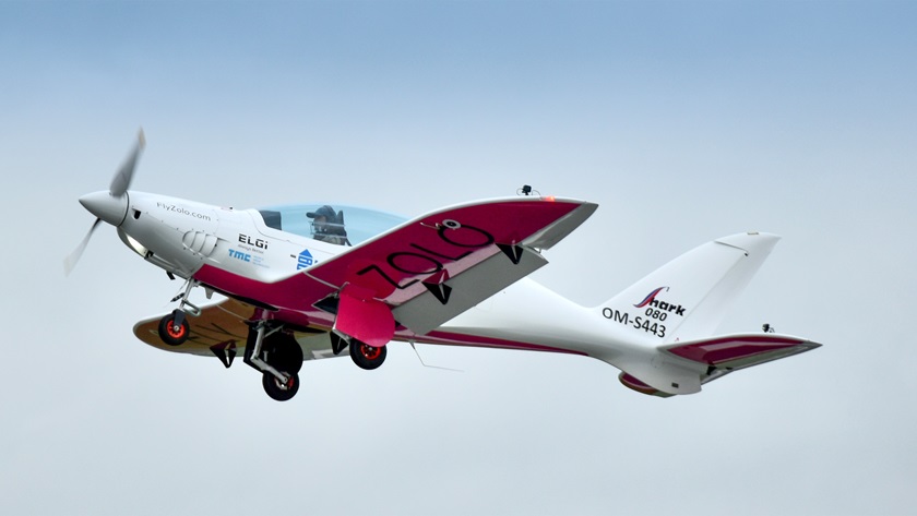 The Shark is produced in Slovakia, and its 100-horsepower Rotax 912 ULS engine burns minimal fuel while enabling the aircraft to cruise at more than 140 knots, one of the reasons Zara Rutherford chose the aircraft, even though it is VFR only, for the around-the-world mission. Photo by Jo Vlieghe, courtesy of Zara Rutherford.