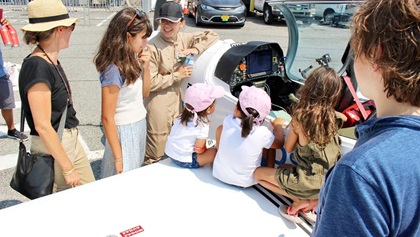 Zara Rutherford works to encourage young people through science, technology, engineering, and math during her solo circumnavigation. Photo courtesy of Zara Rutherford.