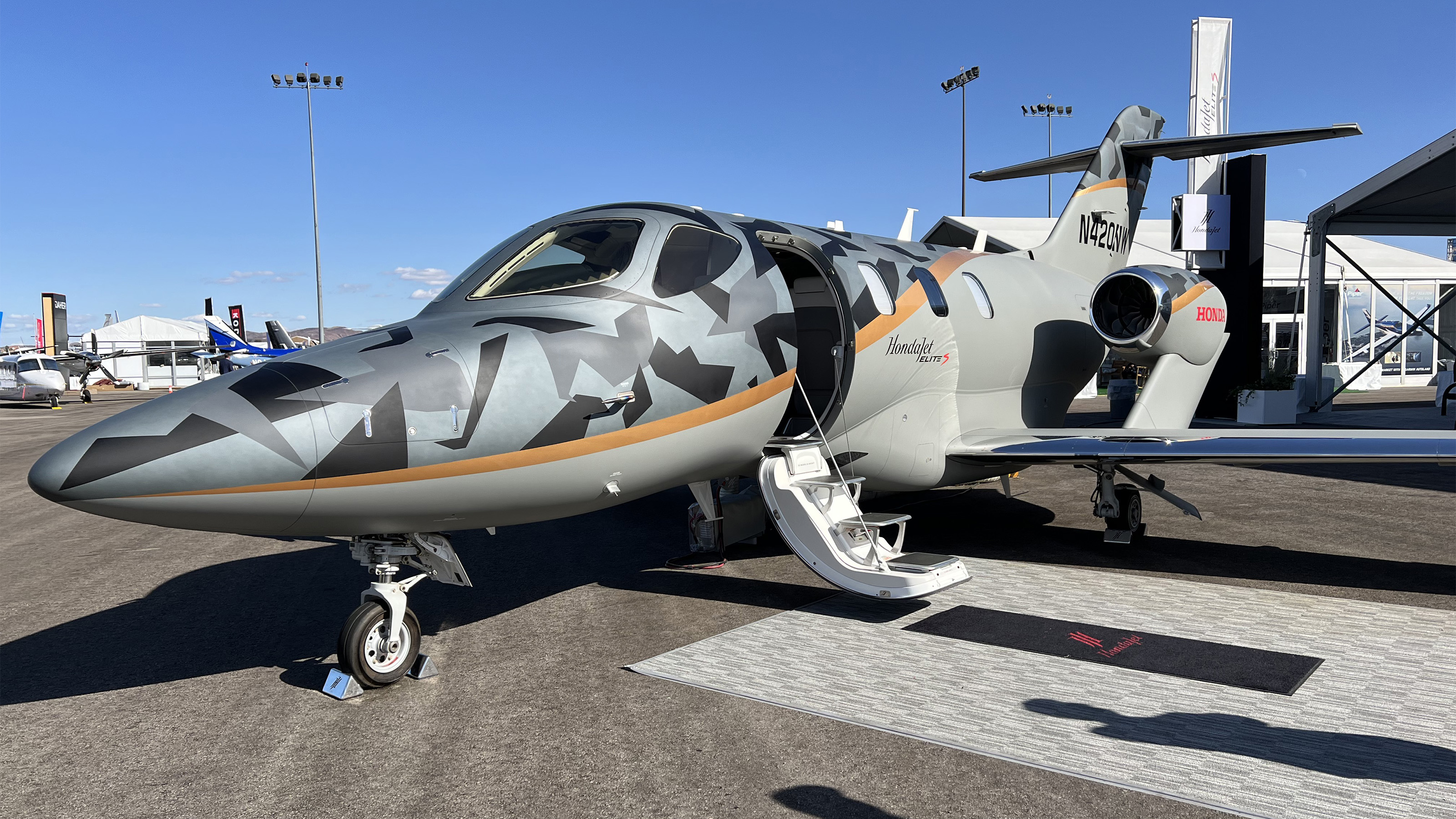 Honda Aircraft equipped the HondaJet Elite with a Bongiovi Digital Power Station sound system that AOPA found truly immersive. Photo by Paul Harrop.