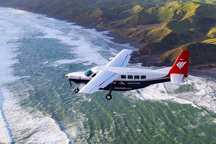 Beechcraft King Airs have logged thousands of hours flown by an automated system that could be certified first in New Zealand before arriving in U.S. airspace not long after. Photo courtesy of Merlin Labs. 
