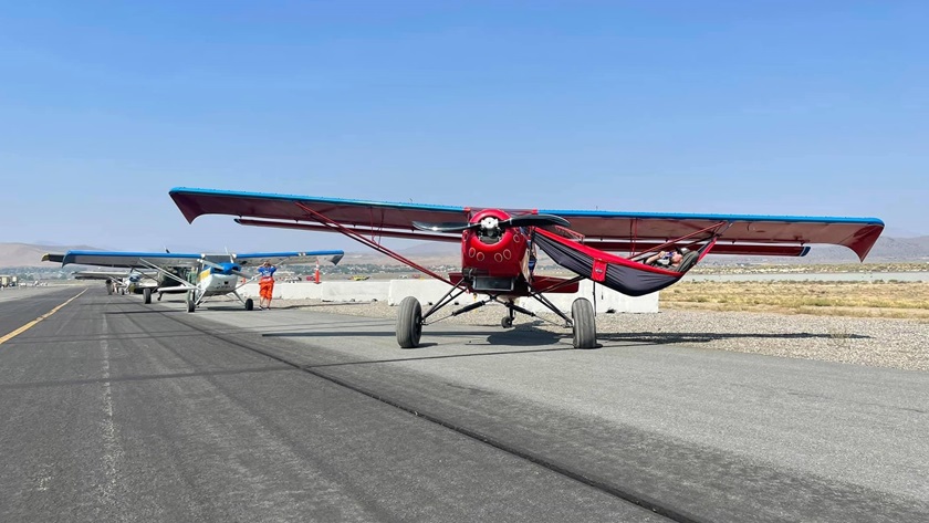 While the event was full of energy, Kevin Palmer found time to relax during a brake cool-down between race periods in his Kitfox. Photo courtesy of Kyle Bushman.