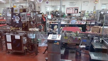 The highly automated Tabasco factory can produce over 700,000 bottles of sauce each day. Photo by Tom Snow.