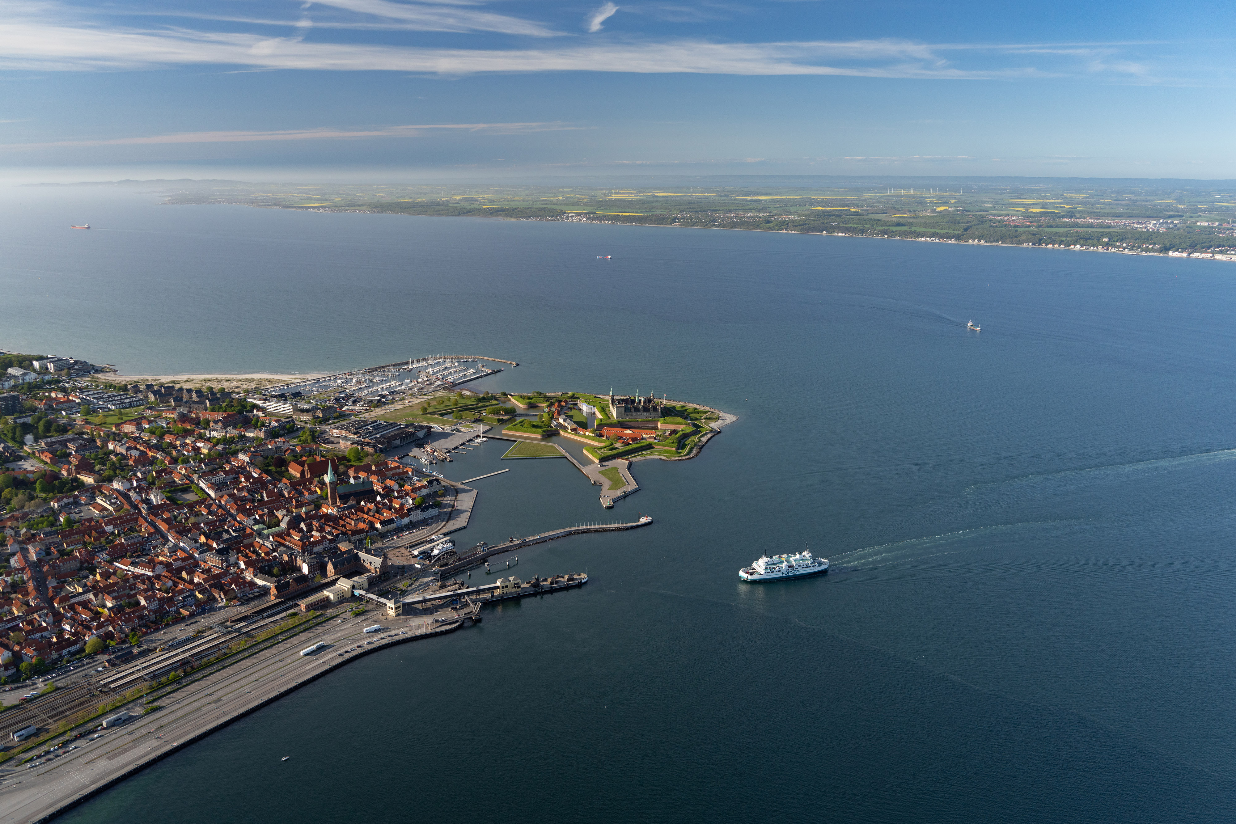 Øresund Straight between Denmark and Sweden. Photo by Garrett Fisher.