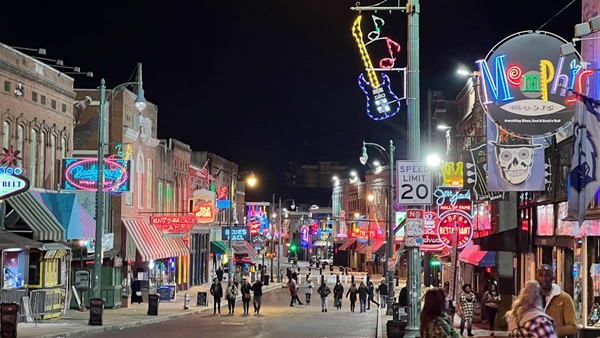 Beale Street music venues put Memphis on the map. Photo by Sierra Harrop.