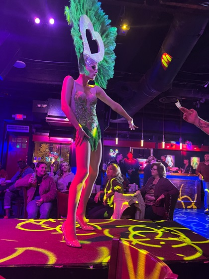 Miami Rose performs at Atomic Rose. Photo by Sierra Harrop.