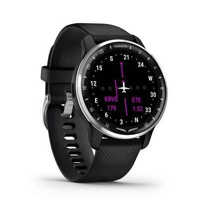 The Garmin D2 Air X10 smartwatch is a dedicated flight system on your wrist with all the conveniences found in traditional smartwatches. Photo courtesy of Aircraft Spruce.