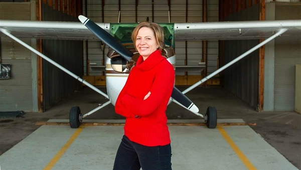 Ambyr Peterson has been named the best instructor of the year in the Great Lakes region in the 2021 Flight Training Experience Awards. Photo courtesy of Steve Woit.
