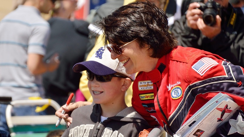 Jacqueline Warda shared her love of aviation through over 1,000 airshow performances where she dazzled crowds and connected with individuals. Photo courtesy of Ladies Love Taildraggers.