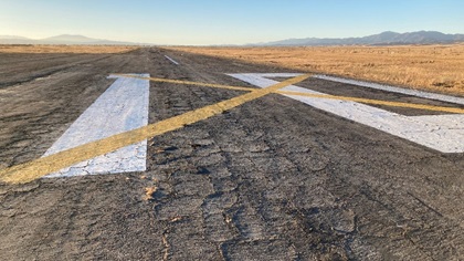 The New Cuyama Airport was closed after a period of decline. Photo courtesy of Steve Sappington.