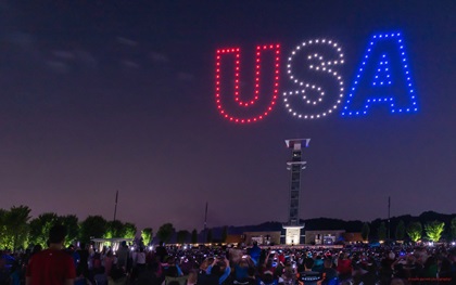 A Drone SkyShow by Verge Aero team. Photo courtesy of Incline Village Crystal Bay Visitors Bureau.