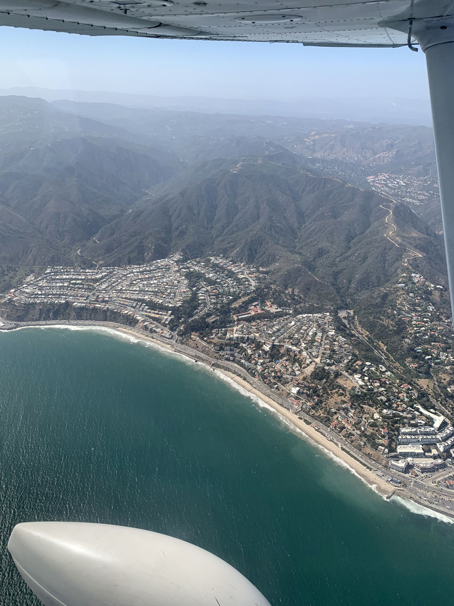Looking down on Malibu on the way home. Photo by Alicia Herron.