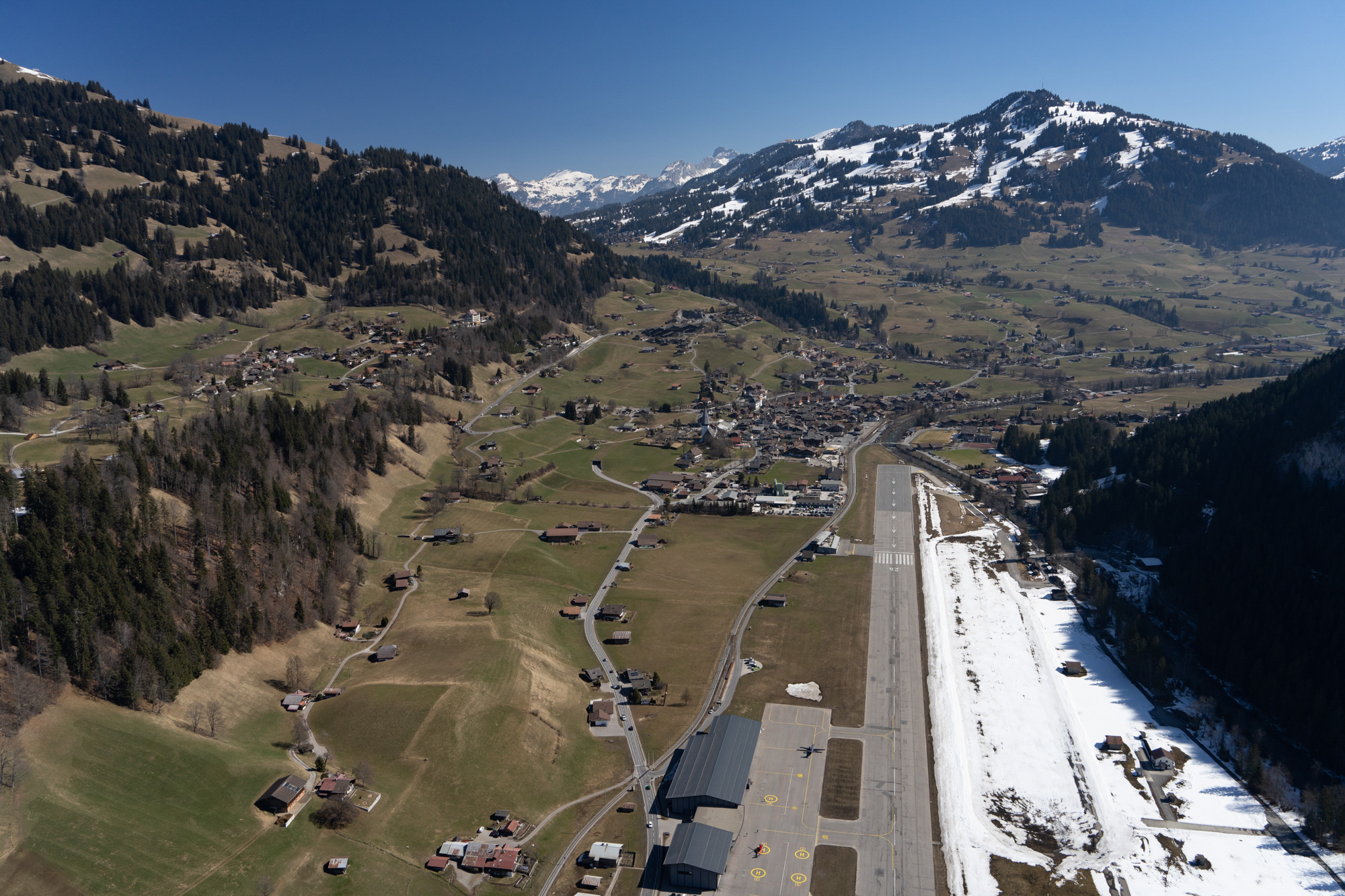 Departing Saanen, Switzerland, March 23, the view from 3,330 feet. Photo by Garrett Fisher.