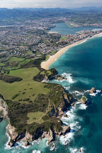 Pointe Sainte-Anne, France, and the airport in San Sebastián, Spain. Photo by Garrett Fisher.