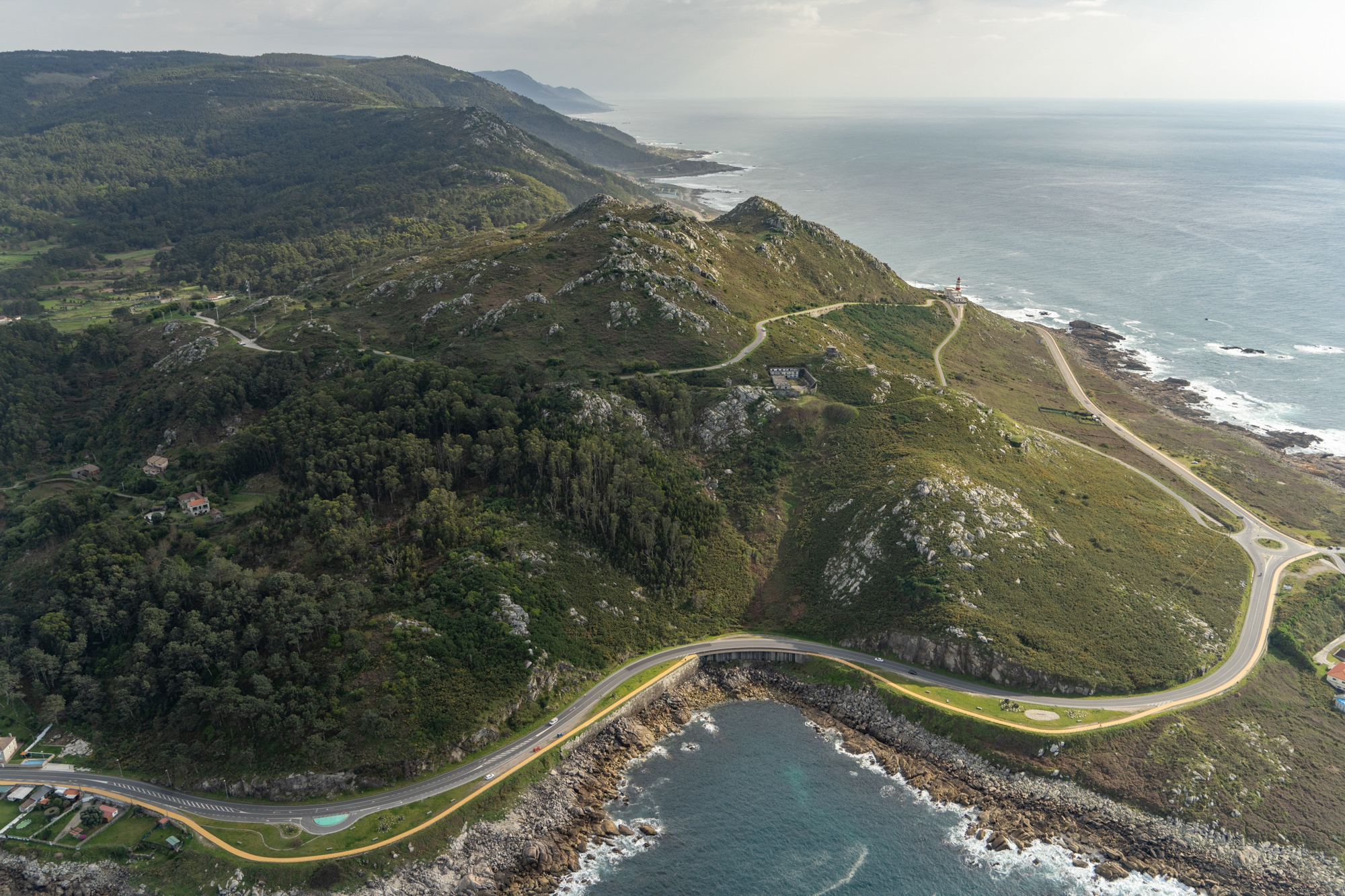 The lighthouse at Cabo Silleiro, Spain. Photo by Garrett Fisher.