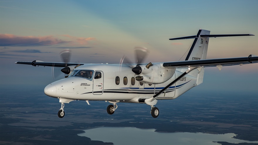Textron Aviation announced March 14 the FAA has certified the twin turboprop Cessna SkyCourier. Photo courtesy of Textron Aviation. 