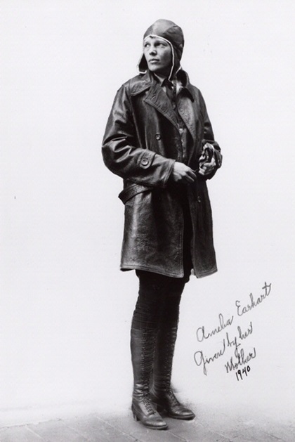 Amelia Earhart, perhaps the most famous of women aviators, also showed skill with the written word. Photo courtesy of Smithsonian's National Air and Space Museum.