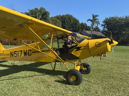 AOPA Social Media Marketer Erick Webb departs Palm Beach for Key West from Wellington Aero Club. Photo by Richard McSpadden.