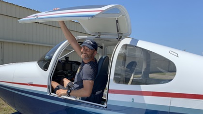 Ryan Bliss earned a private pilot certificate and instrument rating and bought a Van's RV–10 less than four years after a January 2018 discovery flight. Photo courtesy of Ryan Bliss.