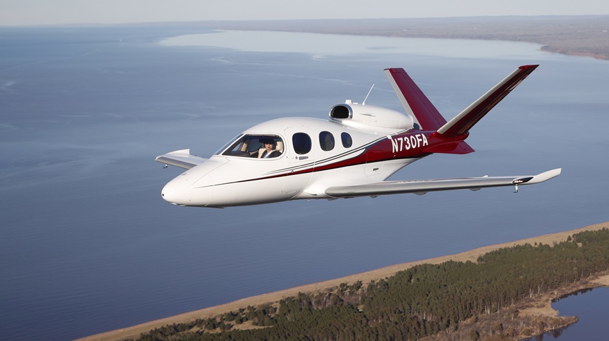 The Cirrus SF50 Vision Jet has steadily increased sales and delivery stats since the single-engine jet was certified in 2016. Photo by Chris Rose.