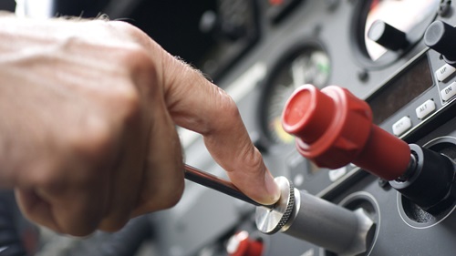 Hand on the throttle