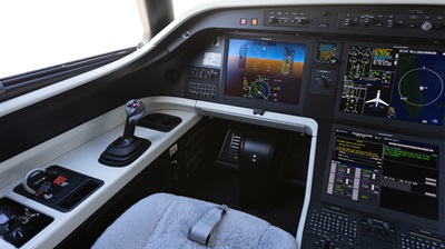 The flight deck of the first Praetor 500 Embraer delivered to a Canadian customer in October 2021. Photo courtesy of Embraer.