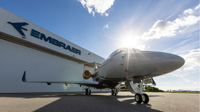 An Embraer Praetor 500, ready for delivery in October 2021. Photo courtesy of Embraer.