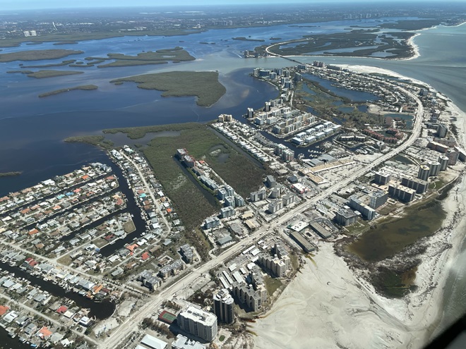 The south end of Estero Island on September 30. Photo by Brad Pierce.