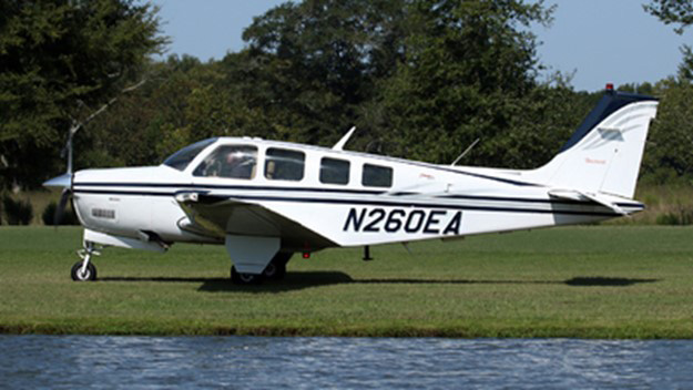 Steve Hedges piloting his beloved Beechcraft A-36 Bonanza at Triple Tree Aerodrome in South Carolina. Photo courtesy of Steve Hedges.