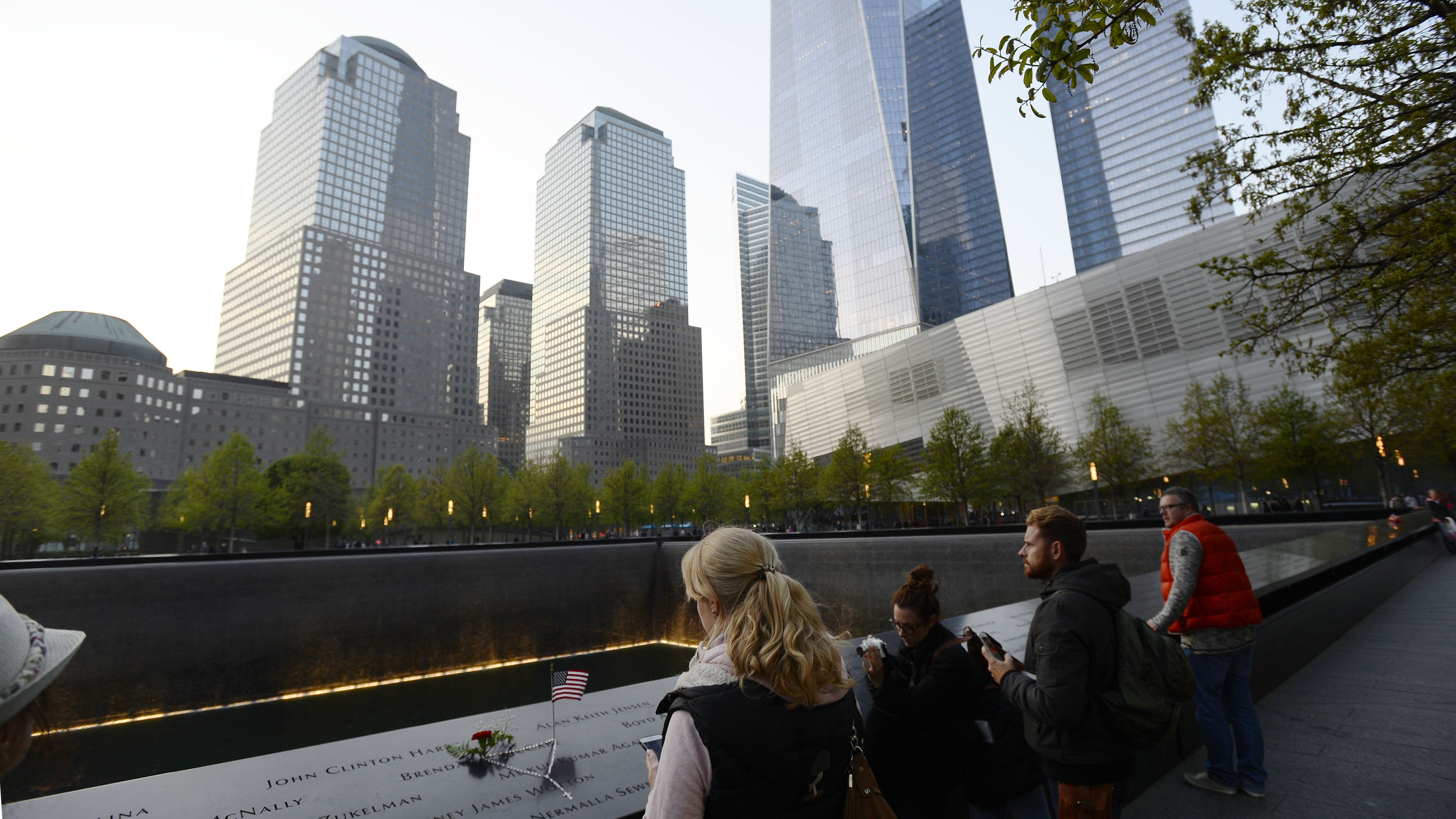 The 9/11 Monument in New York, shown May 8, 2016, is a stark reminder of the terrorism that struck the Twin Towers in 2001 to significantly change aviation in the United States. Photo by David Tulis.
