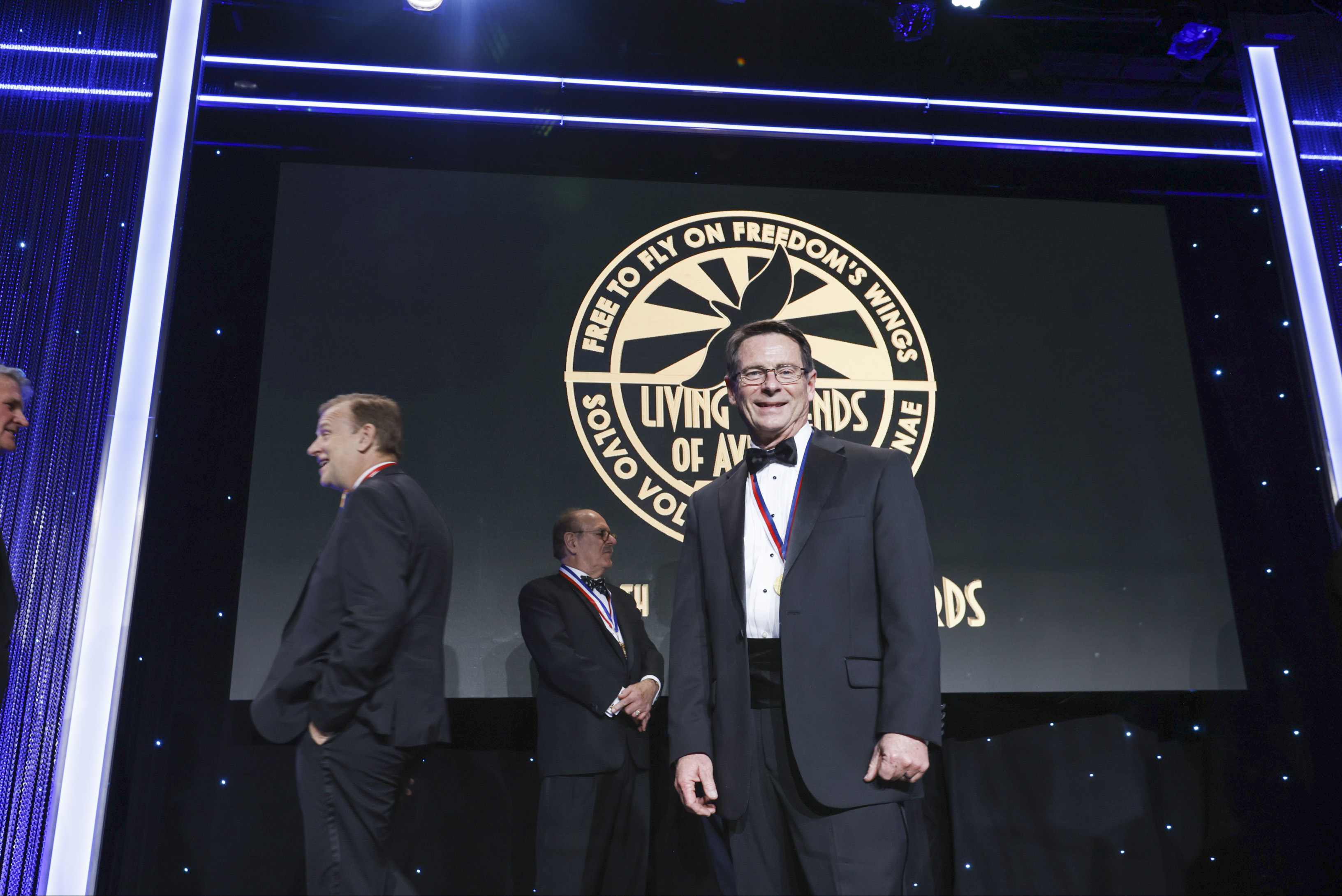 Longtime AOPA editor in chief (enjoying retirement since 2022), and a pilot who has flown more than 100 aircraft, Tom Haines paused for a photo during his January 20 induction among the Living Legends of Aviation. Chris Rose photo.