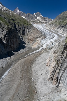 Fieschergletscher, looking up from lower than usual. Photo by Garrett Fisher.